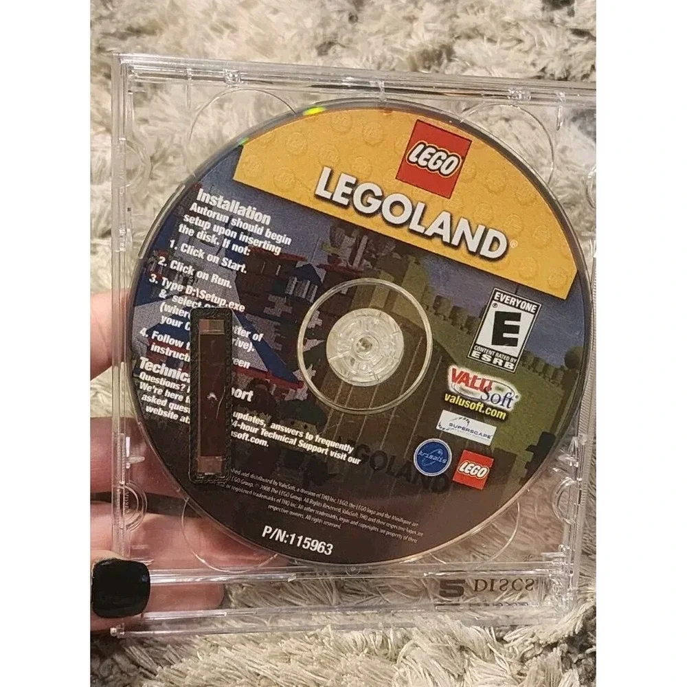 LEGO LEGOLAND CREATOR PC VIDEO GAME RATED‎ EVERYONE VALUSOFT VIRTUAL BUILDING